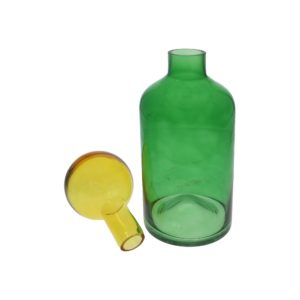 Bottiglione verde con tappo