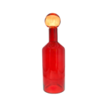 Bottiglione medio rosso con tappo